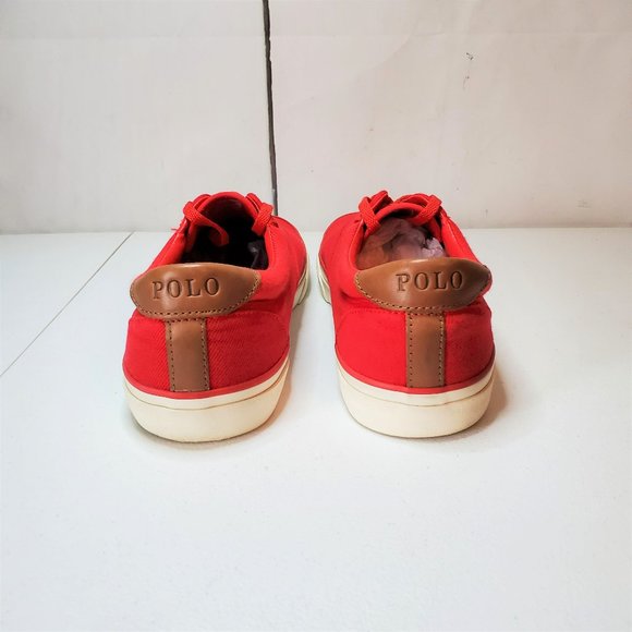 *SOLD* Polo Ralph Lauren Thorton II Canvas Sneakers 13 - Picture 3 of 12